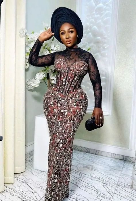 Corset Asoebi Styles: 30 Gorgeous Ideas for Your Next Owambe Ankara 6 Pieces Long Gown Styles, Ankara 6 Pieces Gown, Latest Ankara Six Pieces Long Gown Styles, Ankara Fish Gown Styles, Female Ankara Gowns, 6pieces Skirt And Blouse, Ankara Six Pieces Long Gown Styles, 6 Pieces Ankara Gown Styles, Six Pieces Gown Ankara Style