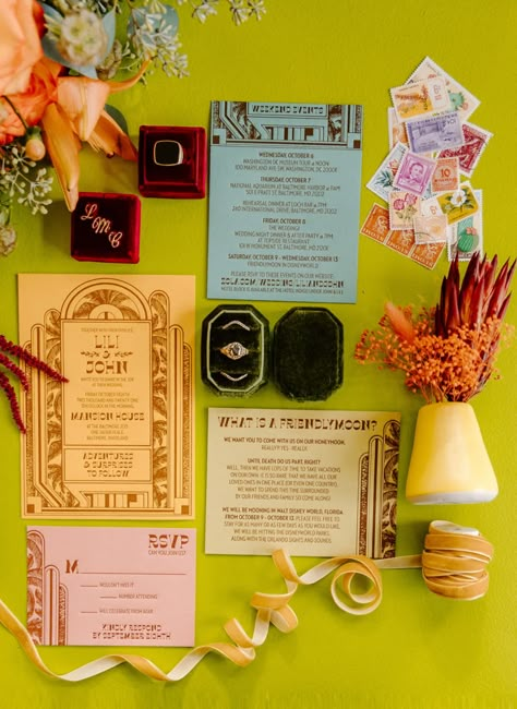 Wes Anderson Party, Wes Anderson Wedding, Wes Anderson Inspired, Wes Anderson Aesthetic, Anderson Aesthetic, Wes Anderson Style, Safari Wedding, Zoo Wedding, Green Bar