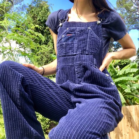 Corduroy Jumpsuit, Clothing Making, Corduroy Dungarees, Overalls Outfit, 70s Outfits, Corduroy Overalls, Navy Outfit, Casual Wear Dress, Future Outfit