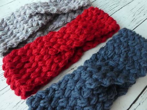 Crochet Bean Stitch Headband 2 - Traversebaycrochet.com Crocheted Headbands, Crochet Headband Free, Crochet Headband Pattern Free, Bean Stitch, Back Post Double Crochet, Crochet Twist, Front Post Double Crochet, Yarn Bee, Crochet Headband Pattern