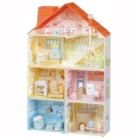 Sumikko Gurashi House Sumiko Gurashi, Hello Kitty Toys, Kawaii Toys, Sumikko Gurashi, Japanese Toys, Toy House, Kawaii Plush, Kawaii Plushies, Kawaii Room