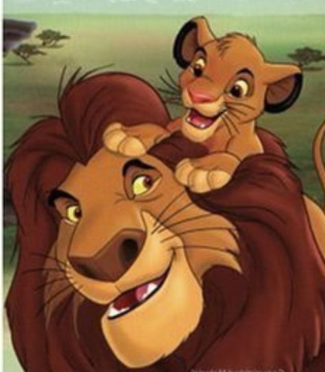 Wait... is Simba's dad names Mufasa? Yea it is isn't it? Yea it is. I get confused with the Lion King names. Lion King Father And Son, Father And Son Tattoo, Lion King Names, Lion Cub Tattoo, Lion Face Paint, Lion And Lioness Tattoo, Lion Chest Tattoo, Lion Back Tattoo, Lion King Tattoo