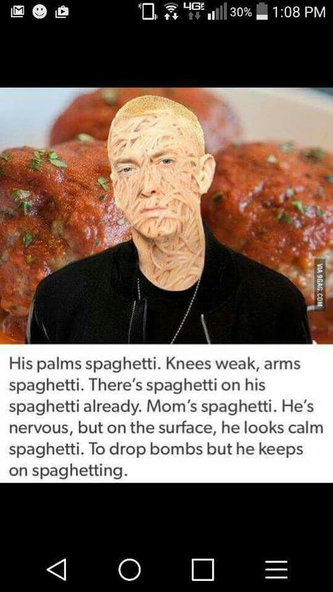 Eminem Lose Yourself Spaghetti Moms Spaghetti, Eminem Memes, Eminem Funny, Song Memes, Feminist Women, Eminem Quotes, Real Slim Shady, The Real Slim Shady, Eminem Slim Shady