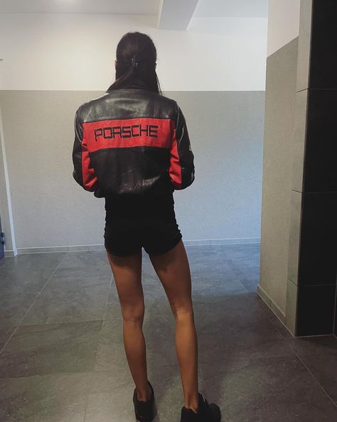 A sporty lady with a passion for fast cars, rocking a vintage Porsche jacket straight from the '90s. 🏁💨 It's a real gem for Porsche… | Instagram Porsche Jacket, Vintage Porsche, Vintage Jacket, Fast Cars, Jacket Outfits, Instagram A, Etsy Vintage, Etsy Store, Porsche