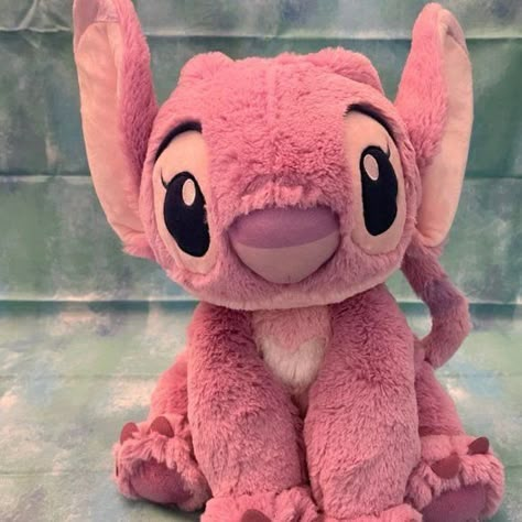 Pink Stitch Plush, Angel From Lilo And Stitch, Lilo And Stitch Disney, Angel Lilo And Stitch, Angel Stitch, Cute Squishies, Pink Stitch, House Dream, Teddy Bear Doll