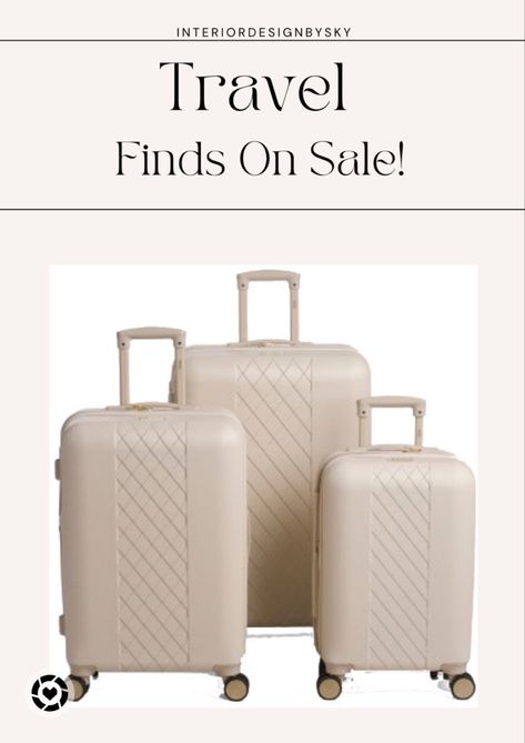 Hardside Luggage, Travel Finds, Suitcase Set, Travel In Style, Suitcases, Travel Style, Travel Essentials, I Shop, In Style