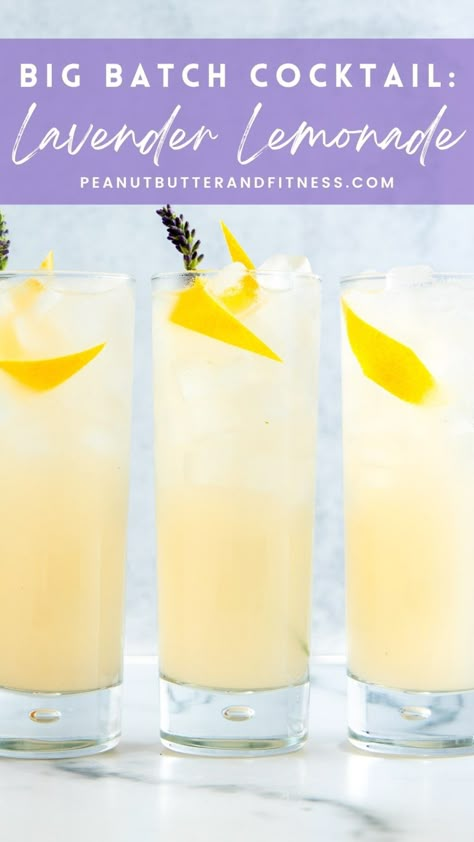 Lavender Lemonade Cocktail, Gin And Lemonade, Lemonade Cocktail Recipe, Prickly Pear Margarita, Lavender Cocktail, Lemon Vodka, Batch Cocktails, Drink Garnishing, Lemonade Cocktail