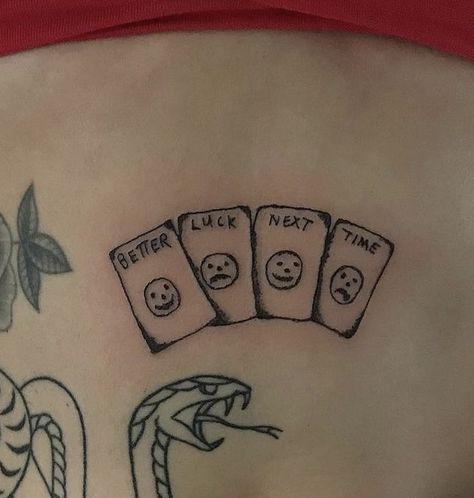 Better Luck Next Time Tattoo, Bad Luck Tattoo, Better Luck Next Time, Luck Tattoo, Time Tattoos, Good Times Roll, Bad Luck, Tattoos, Art