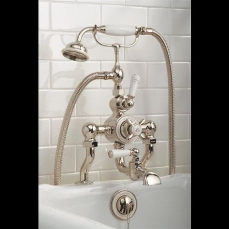 Lefroy-Brooks-8823-Polished-Nickel $1899  LOVE!! Lefroy Brooks Bathroom, Lefroy Brooks, City Bathrooms, Bathroom Model, Royal Flush, Bathroom Sink Taps, Interior Decorating Styles, Milk Shop, Bath Mixer