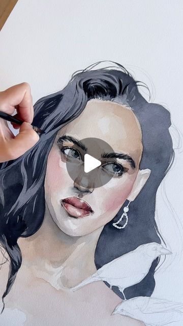 Polina Bright on Instagram Polina And Ruslan, Polina Bright, Polina Lebedeva, Polina Bright Birds, Polina Bright Sketches, Watercolor Art, Watercolor Paintings, Instagram, Art