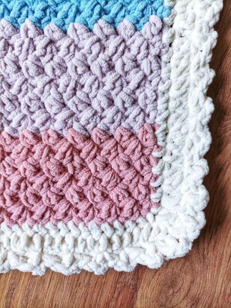 Baby Crochet Blanket Chenille, Bulky Crochet Baby Blanket Free Pattern, Crochet Blanket Borders Chunky, Crochet Borders For Blankets Chunky Yarn, Bernat Blanket Border Crochet, Crochet Baby Blanket Chenille Yarn, Chunky Crochet Baby Blanket Pattern Free, Chunky Blanket Border Crochet, Crochet Chunky Baby Blanket Pattern Free