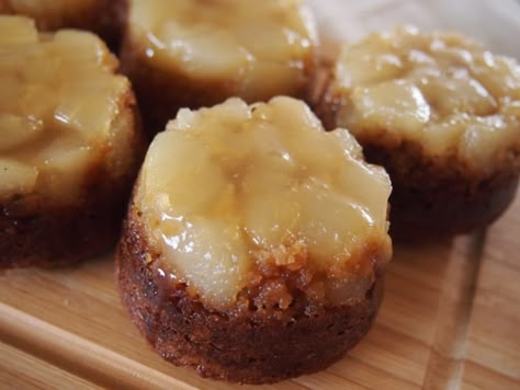 Sticky Pear  Ginger Muffins (Gluten, Grain,  Dairy Free) – Hungry Cub Pear Dessert Recipes, Ginger Muffins, Pear Muffins, Pear Bread, Muffins Paleo, Autumn Fruits, Autumn Fruit, Dairy Free Low Carb, Pear Dessert