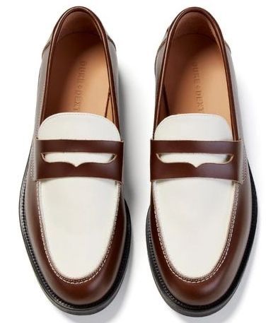 Duke And Dexter Penny Loafers, Brown And White Loafers, Autumn 23, Gents Shoes, Penny Loafers Men, White Loafers, Classy Outfits Men, Brown Loafers, Men Loafers