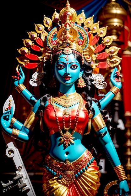 Estátua de maa kali deusa do hinduísmo | Premium Photo #Freepik #photo #religioso #ndia #bonito #religiao Maa Kali, Ganesha, Premium Photo, Piano, Spirituality, Collage, Pins, Quick Saves, Bonito