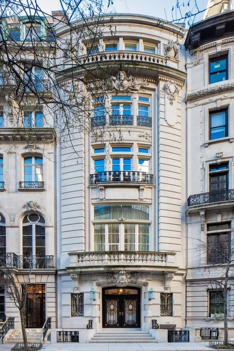 New York Townhouse, Central Park View, Nyc Townhouse, Luxury Townhouse, Lenox Hill, Modern Mansion, Expensive Houses, Upper East Side, Real Estate Development