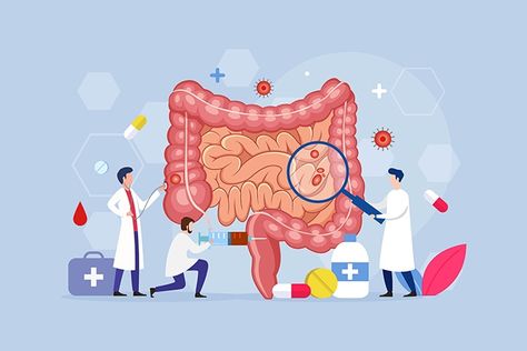 Conocer la relación entre estreñimiento y microbiota intestinal - HeelProbiotics - HeelEspaña Digestive System Anatomy, Human Digestive System, Yeast Overgrowth, Foot Reflexology Massage, Sistem Pencernaan, Medical Posters, Medical Pictures, Human Body Anatomy, Reflexology Massage