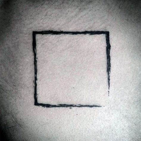 Simple Line Tattoo Ideas, Rectangle Tattoo Design, Square Tattoo Ideas, Black Band Tattoo, Continuous Line Tattoo, Simple Line Tattoo, Square Tattoo, Line Stone, Line Tattoo Ideas