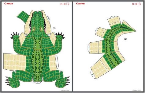 Crocodile Paper Craft, Crocodile Birthday, Crocodile Costume, Toys Template, Mandala Heart, Homecoming Floats, Princess Paper Dolls, Craft Templates, Kingfisher Bird