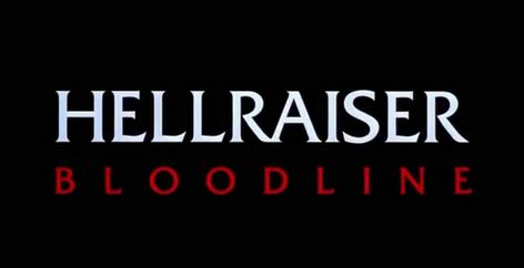 A title card for Hellraiser: Bloodline #UmbrellaEntertainment Hellraiser Bloodline, Title Card, Movie Tv, Film