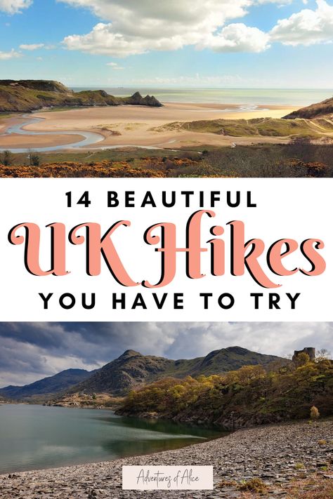 Are you ready to explore some gorgeous UK hiking trails? From weekend walks to multi-day hikes, here are the best hikes in the UK. Multi Day Hiking, Most Beautiful Hikes In The World, Scotland Hiking Trails, Hiking England, Uk Hikes, Hiking Uk, Cotswold Way National Trail, Hiking Inspiration, Cotswold Way