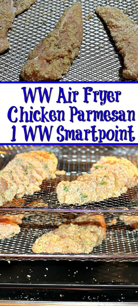 Ww Parmesan Chicken, Ww Air Fryer Chicken Tenders, Ww Chicken Tenders Recipes, Easy Skinnytaste Recipes, Blue Ww Recipes, Ww Chicken Tender Recipes, Ww Chicken Tenders, Ww Chicken Tenderloin Recipes, Ww Chicken Dinner Recipes