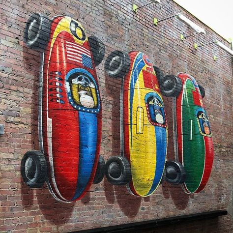 Deep Ellum Dallas, Asphalt Art, Grafitti Street, 3d Graffiti, Chicago Street, Best Street Art, Amazing Street Art, Graffiti Murals, Graffiti Painting