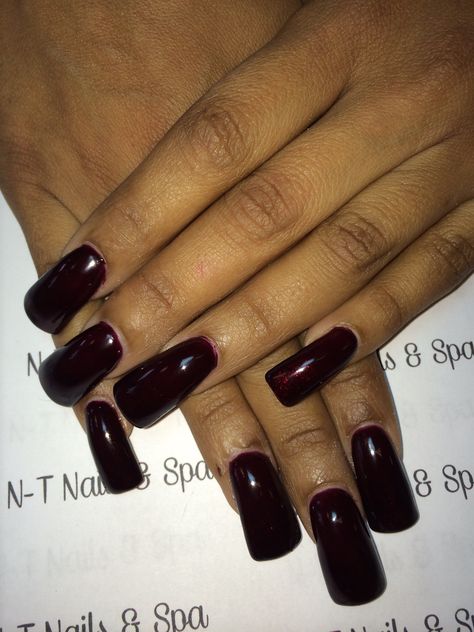 Dark red Nails On Tan Skin, Dark Red Nail Ideas, Red Nail Paint, Red Nail Ideas, Dark Red Nails, Red Nail, Tan Skin, Nail Paint, Beauty Inspiration