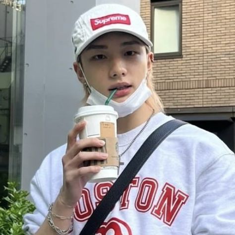 Coffee Icon, Kid Drinks, Straykids Hyunjin Photoshoot, Straykids Hyunjin, Gives Me Hope, I Really Love You, Really Love You, Hwang Hyunjin, Kids Icon