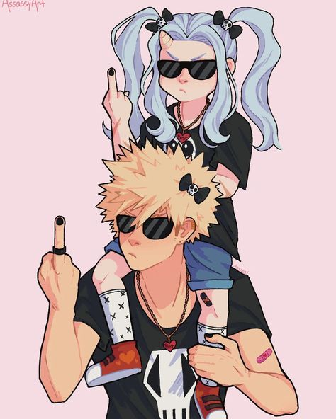 Assassy on Instagram: “if horikoshi won't let them interact, it's my time to shine. babysitter bakugou and emo eri-chan.” Bakugo And Eri, To Shine, Jay, Anime