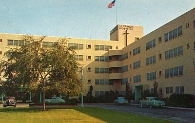 The hospital I grew up in. Thank goodness for nursing school! St. Francis Lynwood CA. - Sharon & Trish born here, and I think Michelle too. Janet was born at Mission Hosp in Huntington Park. Lynwood California, Bell Gardens, Miss California, Huntington Park, South Gate, East Los Angeles, Nurse Rock, Medical Anatomy, Vintage Los Angeles