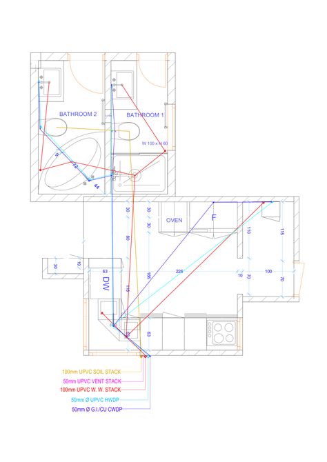 Design or draw floor plans, electrical, plumbing drawings by Tmraju1 | Fiverr Plumbing Drawing Plan House, Plumbing Installation Plan, Plumbing Drawing Plan, Plumbing Layout Plan, Draw Floor, Bath Layout, Building Engineering, Electrical Design, Plumbing Layout