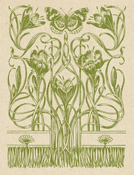 Nouveau Tattoo, Applied Art, Art Nouveau Illustration, Art Nouveau Flowers, Art Nouveau Pattern, Art Nouveau Poster, Art Nouveau Floral, Floral Ornament, International Style