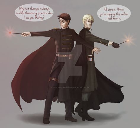 I don't need saving, Potter. by Isi-Angelwings on DeviantArt Dark Harry, Drarry Fanart, Harry Draco, Cute Harry Potter, Draco Harry Potter, Harry Potter Draco Malfoy, Harry Potter Ships, Harry Potter Fanfiction, Harry Potter Anime