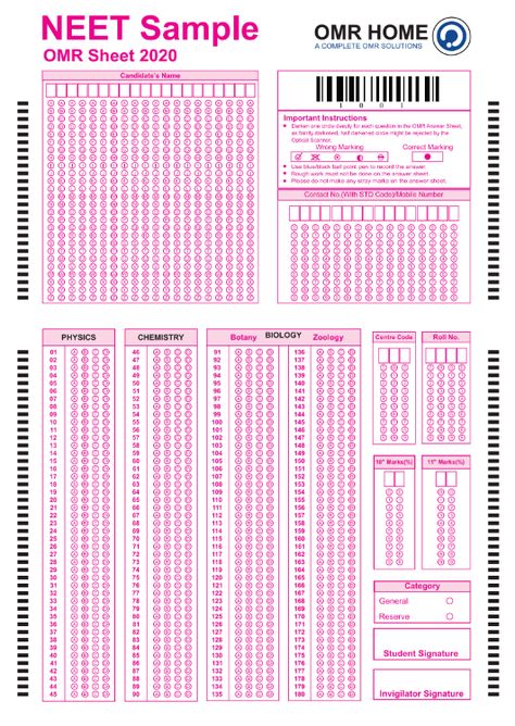 Download free NEET 2020 Sample OMR Sheet pdf designed by OMR Home. Now prepare all the NEET aspirants of your coaching with exact NEET exam pattern mock tests. Neet Omr Sheet, Omr Sheet, Exam Wallpaper, Neet Notes, Learn Biology, Neet Exam, Biology Facts, Medical Wallpaper, Exam Motivation