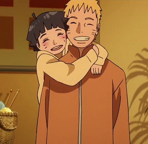 Naruto And Himawari, Uzumaki Family, Draw Ideas, Animated Wallpapers For Mobile, Uzumaki Naruto, Naruto Cute, Naruto Girls, Hinata Hyuga, Naruto Uzumaki