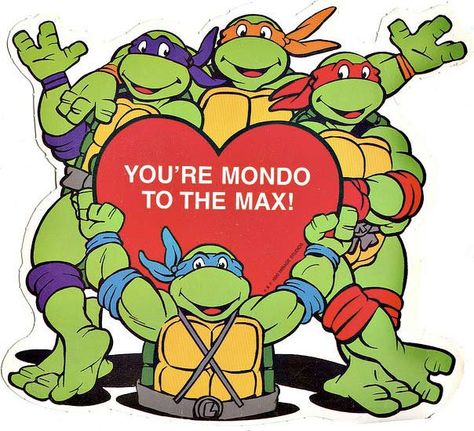 The Teenage Mutant Ninja Turtles send their love. :) Funny Valentines Cards, Happy V Day, Ninja Turtle Party, 90s Throwback, Turtle Party, Teenage Ninja Turtles, Retro Valentines, Childrens Museum, Valentine Cards