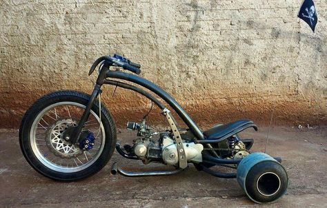 Drift Trike Motorized, Drift Trike Frame, Custom Trikes, Diy Go Kart, Motor Mobil, Мотоциклы Cafe Racers, Stunt Bike, Velo Vintage, Mini Bikes