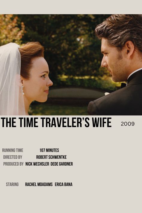 The Time Travelers Wife Movie, About Time Poster Movie, Time Travelers Wife Movie, The Time Travelers Wife, Time Travel Movies, Love Rosie Movie, Best Documentaries On Netflix, Polaroid Movie Poster, Romance Movie Poster