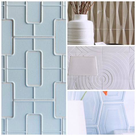 Walker Zanger Debuts Exclusive New Tile ... Walker Zanger Tile Bathroom, Walker Zanger Tile, Architectural Pattern, Walker Zanger, Luxury Textiles, Modern Color Palette, Design Fields, Statement Wall, Main Bathroom