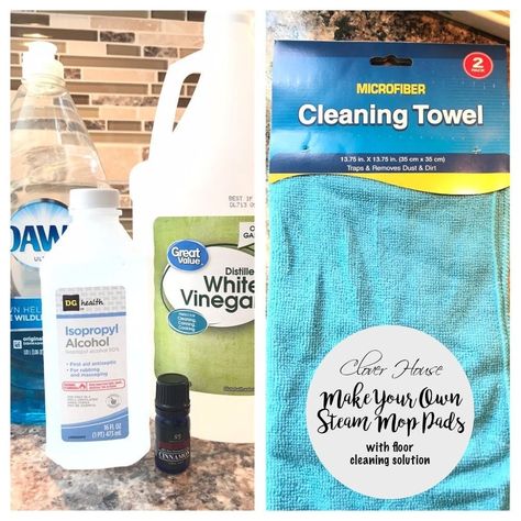 I'm already in Spring cleaning mode so I've been cleaning like a mad woman lately! We bought a Swiffer Bissell Steamboost Mop recently and it came with two of the cleaning pads for it. They smelled wonderful, but I was concerned that the solution on them may not be good for our three cats to be walking around on as well as the the refill pads are kind of expensive in my opinion, especially for as often as I mop my floors. I decided to find a more natural way to clean my floors so thi… Easy Grout, Floor Cleaning Solution, Tile Cleaners, Diy Cleaning Solution, Disinfecting Wipes, Steam Mop, Mop Pads, Steam Cleaning, Clean Microfiber