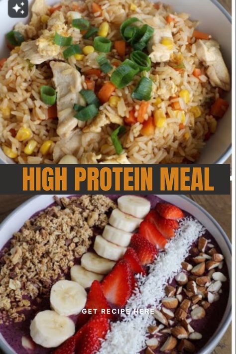 Fuel your fitness goals with these High Protein Meals for Muscle Gain! Packed with lean meats, plant-based proteins, and nutrient-rich ingredients, these high protein meals for muscle gain men / high protein meals for muscle gain women will help you build strength and recover faster. Whether you’re into meal prepping, these high protein meals for muscle gain diet meals have you covered. Save this pin and power up your workouts with delicious, high protein meals for muscle gain recipes! Gain Muscle Food, Muscle Gain Diet Women, Meal Prep Muscle Gain Women, After Workout Meals Build Muscle, Meal Prep For Lean Muscle Gain, Food To Help Gain Weight For Women, Diet To Build Muscle For Women, Protein For Muscle Gain Women, High Protein Meals For Muscle Gain Men