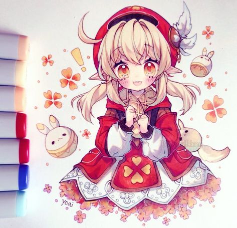 Copic Marker Art, Copic Art, Cute Kawaii Drawings, Chibi Drawings, Anime Drawings Tutorials, Anime Character Drawing, Girls Cartoon Art, Kawaii Drawings, Marker Art