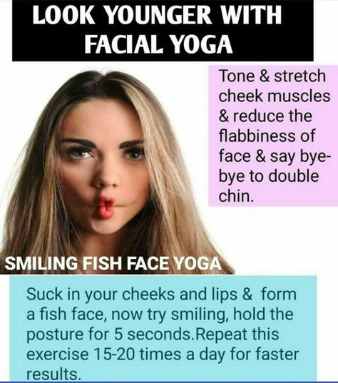 Fish Face Exercise, Face Jawline, Face Massage Video, Yoga For Toning, Smiling Fish, Natural Food Supplements, Yoga Progress, Venous Insufficiency, Fish Pose