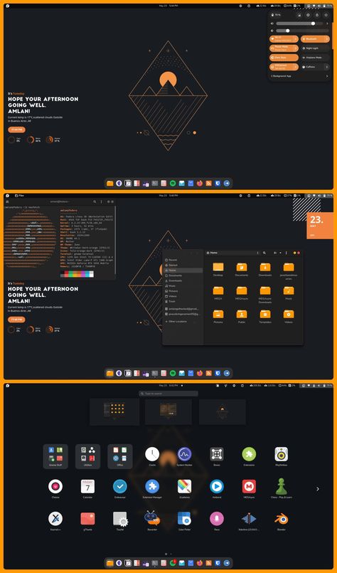 Unixporn Gnome, Arch Linux Rice, Unix Rice, Linux Setup, Linux Aesthetic, Linux Rice, Desktop Customization, Desktop Environment, Desktop Themes