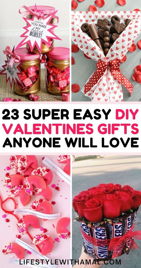 Something about homemade gifts that are literally made wih love will never compare to any other presents. If you are looking for some easy DIY Valetine's Day gifts to make and give your loved ones this year, you have landed right. Here are 23 of the most thoughtful and creative DIY gifts that will make anyone's day and show just how much you care! DIY Valentine's Day gifts for him | DIY Valentine's Day gifts for girlfriend Diy Valentine's Gifts, Diy Valentines Gifts For Him, Simple Valentines Gifts, Homemade Valentines Gift, Diy Valentines Day Gifts For Him, Saint Valentin Diy, Valentines Bricolage, Hadiah Valentine, Friend Valentine Gifts