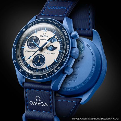 The MoonSwatch phenomenon takes a celestial turn with the latest Swatch and Omega collaboration - the Mission to the Super Blue Moonphase. This Super Blue Moonphase available only from August 1-19, 2024, and exclusively from 5 PM onward each day at selected Swatch points of sale worldwide. Moon Swatch, Swatch Omega, Moonswatch Mission, Seiko Marinemaster, Seiko Samurai, Omega X Swatch, Seiko Alpinist, Longines Hydroconquest, Seiko Skx