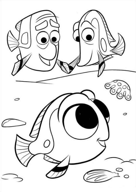 Dory Coloring Pages, Finding Nemo Coloring Pages, Nemo Coloring Pages, Baby Dory, Fargelegging For Barn, Fish Coloring Page, Coloring Sheets For Kids, Coloring Pages For Girls, Finding Dory