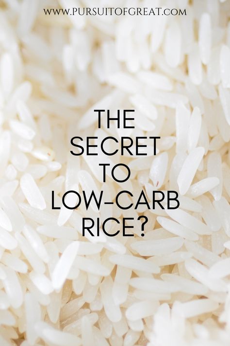 Can you lower the amount of blood sugar-spiking carbs in rice using a super simple cooking technique? You might be surprised! Click the link to find out more. Low Carb Rice Recipes, Rice Alternative Low Carb, Rice For Diabetics, Rice Alternatives, Low Carb Rice, Like Rice, Rice Pilaf, Glycemic Index, How To Cook Rice