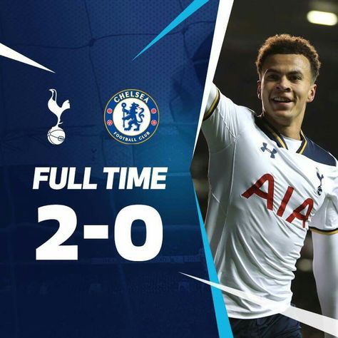 Final score against Chelsea Soccer Stats, Match Score, Football Score, Sports Design Inspiration, Tottenham Hotspur Fc, Soccer Poster, Sport Poster Design, Social Media Marketing Plan, Sports Flyer