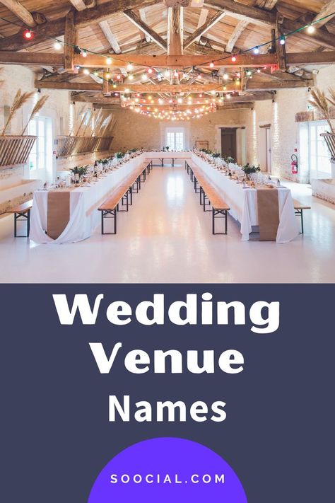 Wedding Venue Names Ideas, Venue Names Ideas, Wedding Venue Names, Wedding Venue Business, Event Venue Business, New Business Names, Venue Business, Best Money Making Apps, Country Wedding Venues